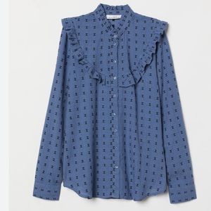 H&M Embroidered blouse - Size 10